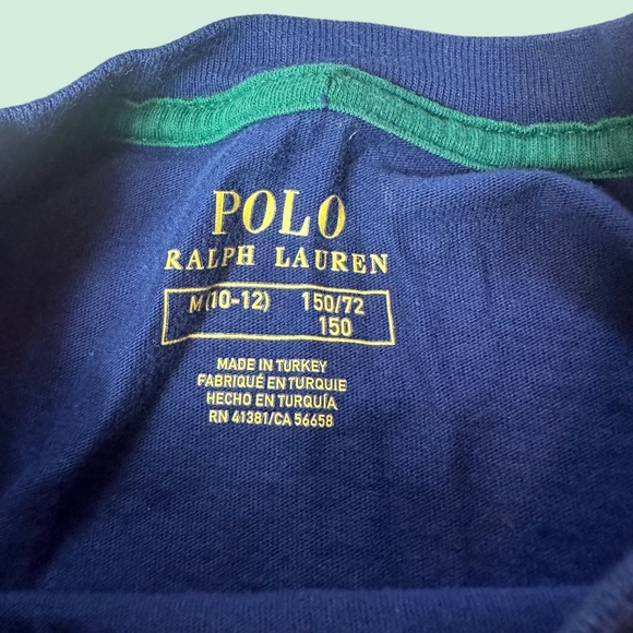 Polo Ralph Lauren Boys M 10-13 Polo Bear T-Shirt Red Blue Yellow Short Sleeve - Picture 5 of 6